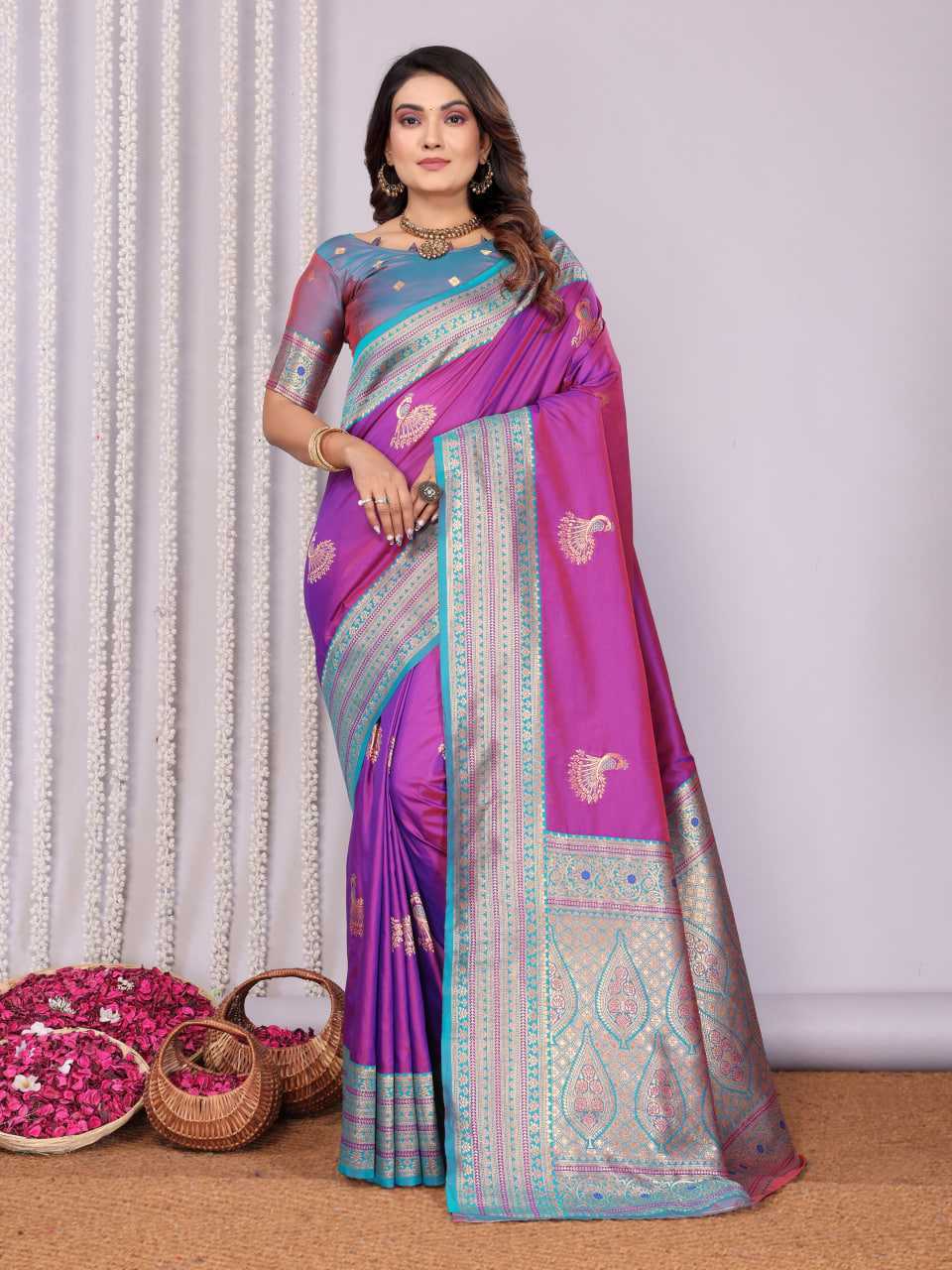YNF Wholesale Banarasi Soft Silk Designer Sarees KESH663 Fronx | Surat Manufacturer