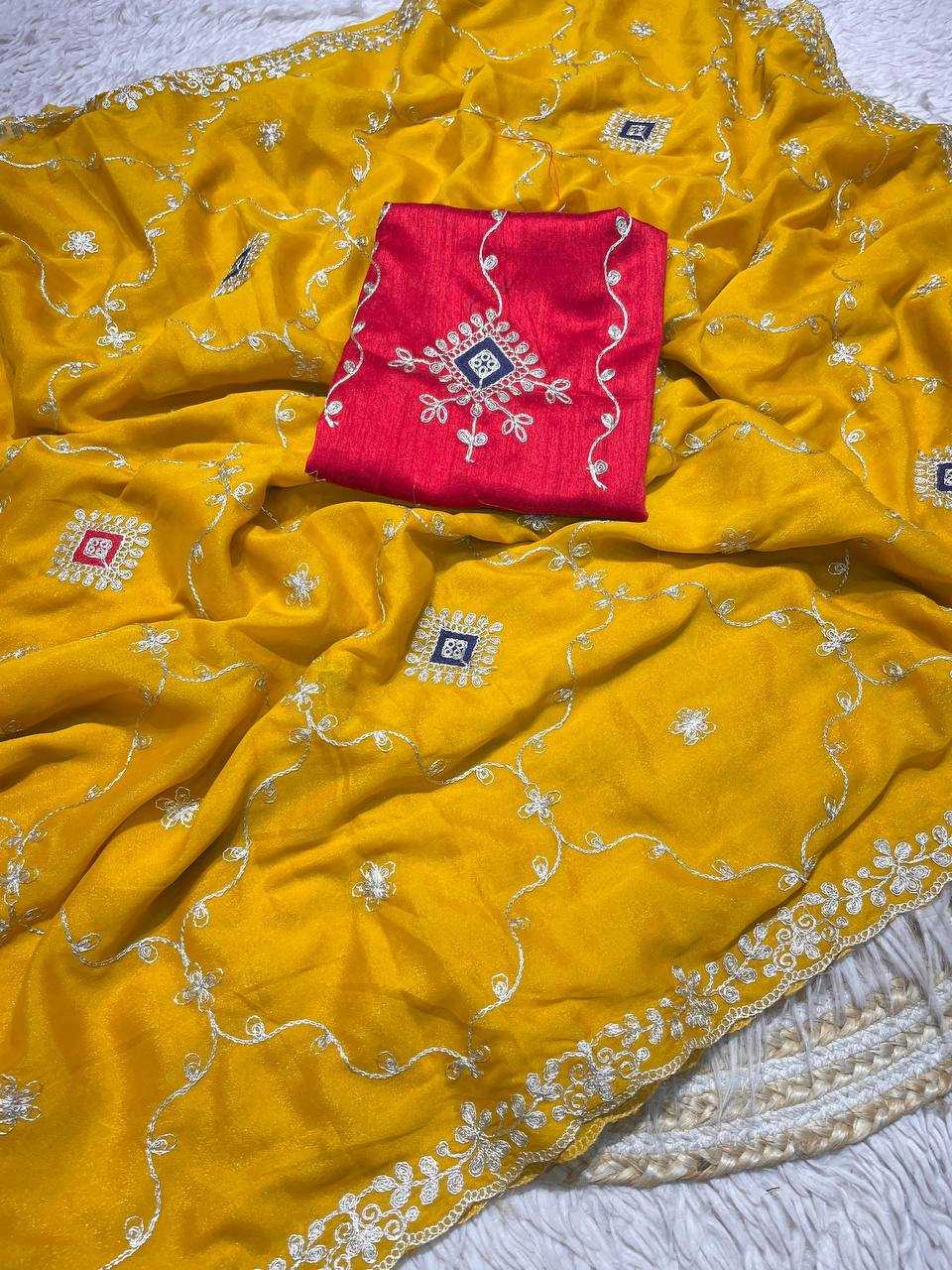 YNF Wholesale Blooming Silk Sarees For Weddings RIN230 628 | Surat Manufacturer
