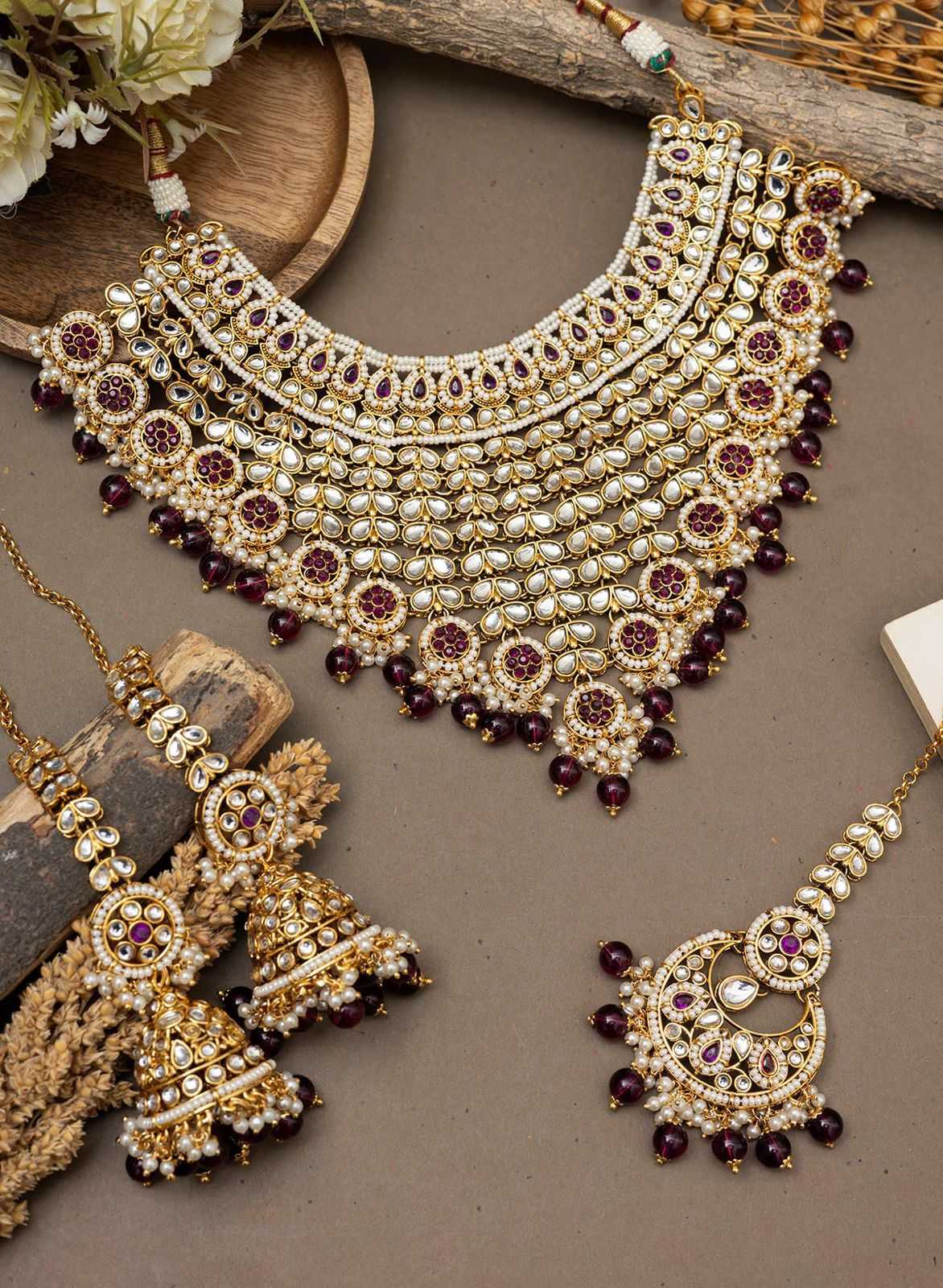 YNF Wholesale Brass Fancy Mala Necklaces KESH494 1 | Surat Manufacturer
