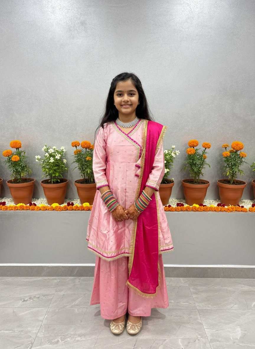 YNF Wholesale Chanderi Cotton    Girls Kurti KESH642 069 | Surat Manufacturer