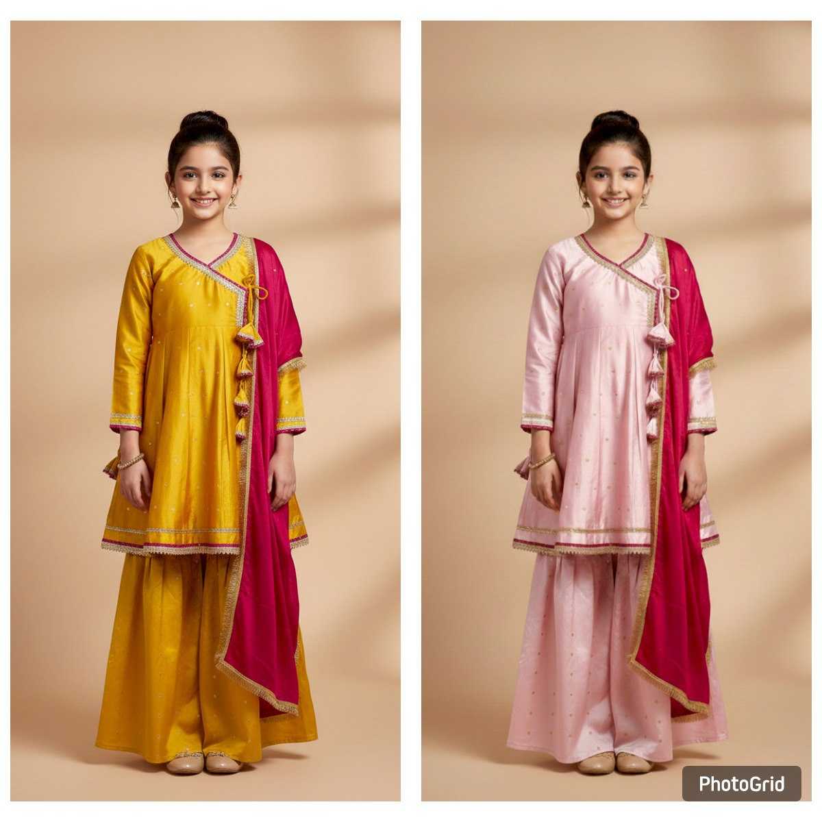 YNF Wholesale Chanderi Cotton    Girls Kurti KESH642 069 | Surat Manufacturer