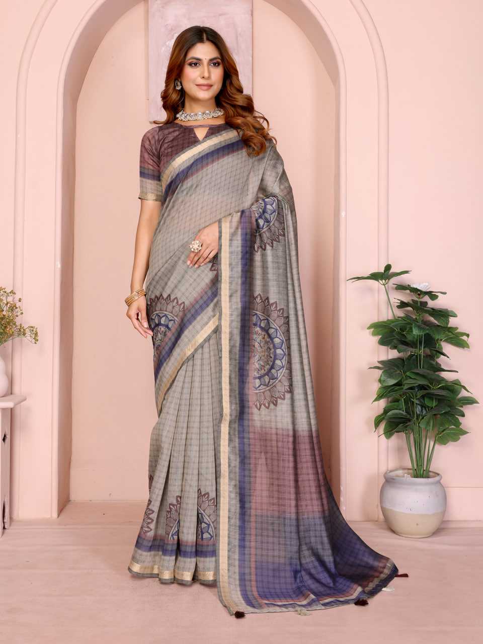 YNF Wholesale Chanderi Silk Printed Sarees KESH553 304 | Surat Manufacturer