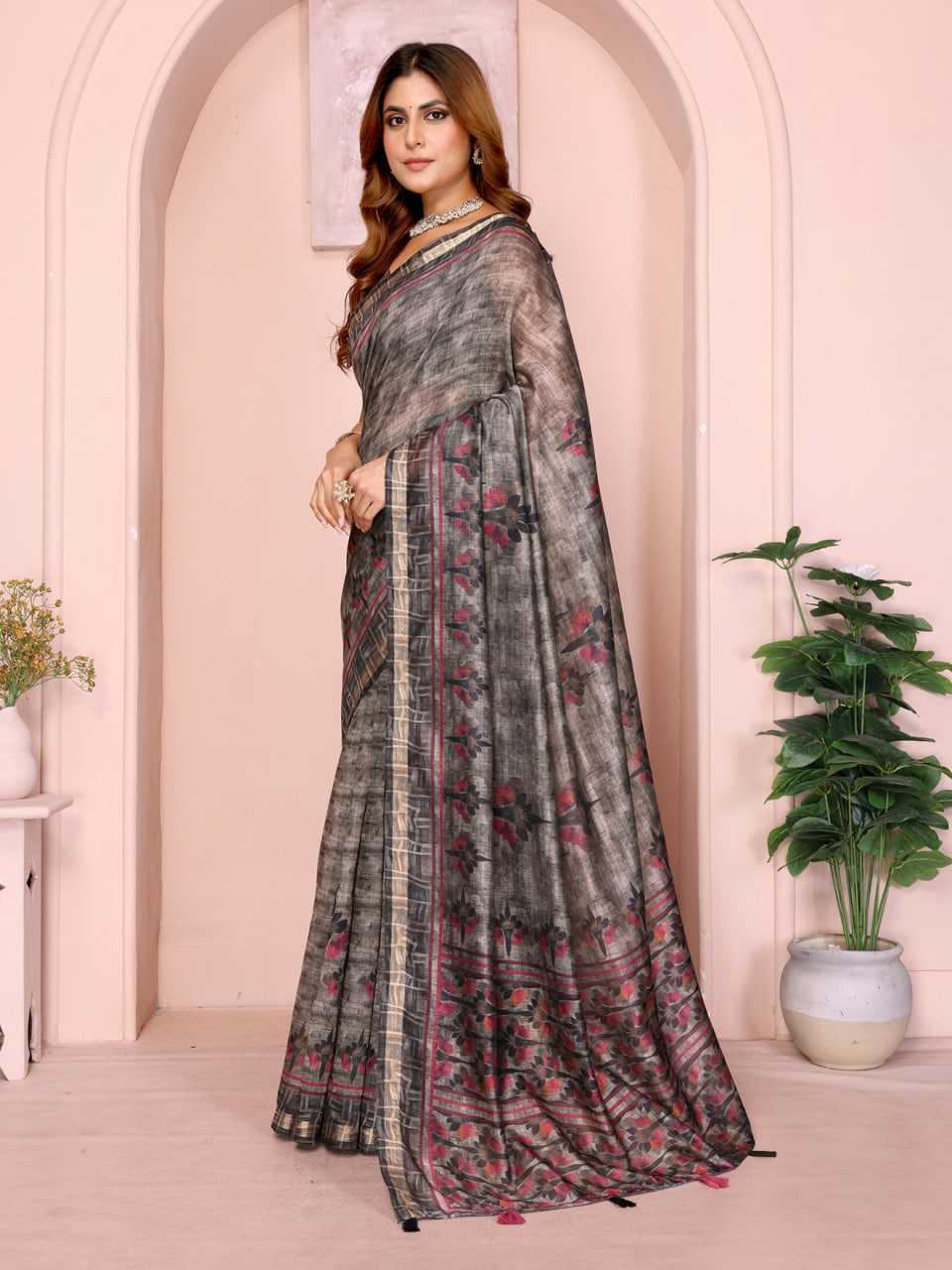 YNF Wholesale Chanderi Silk Printed Sarees KESH553 307 | Surat Manufacturer