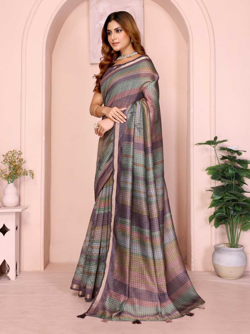 YNF Wholesale Chanderi Silk Printed Sarees KESH553 310 | Surat Manufacturer