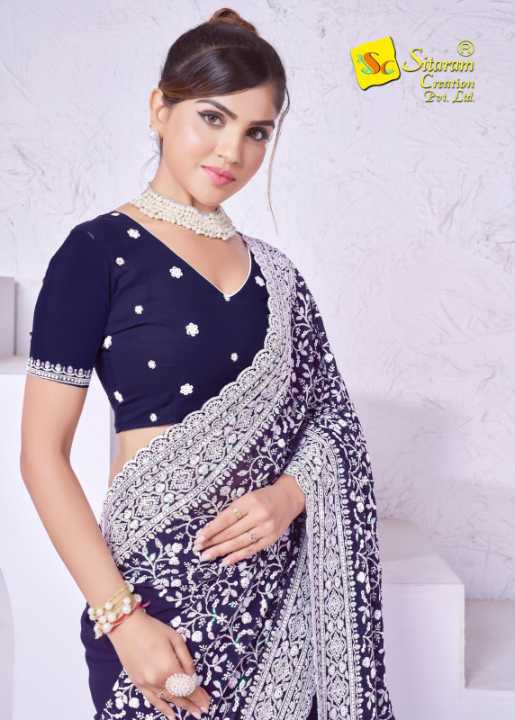 YNF Wholesale Chikan Designer Sarees KESH114 9517 | Surat Manufacturer