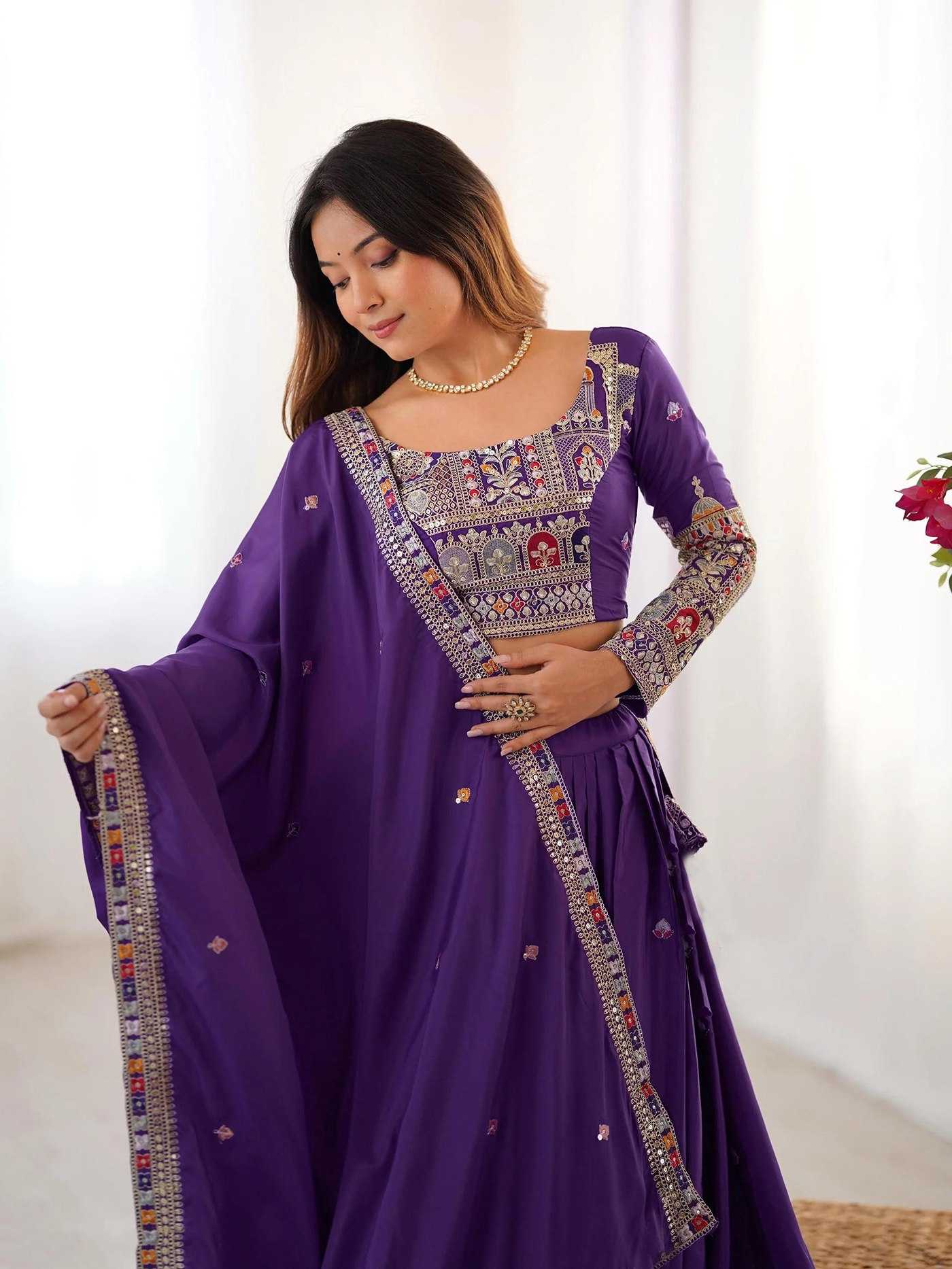 YNF Wholesale Chinon Traditional Lehenga KESH334 Sanjivani | Surat Manufacturer