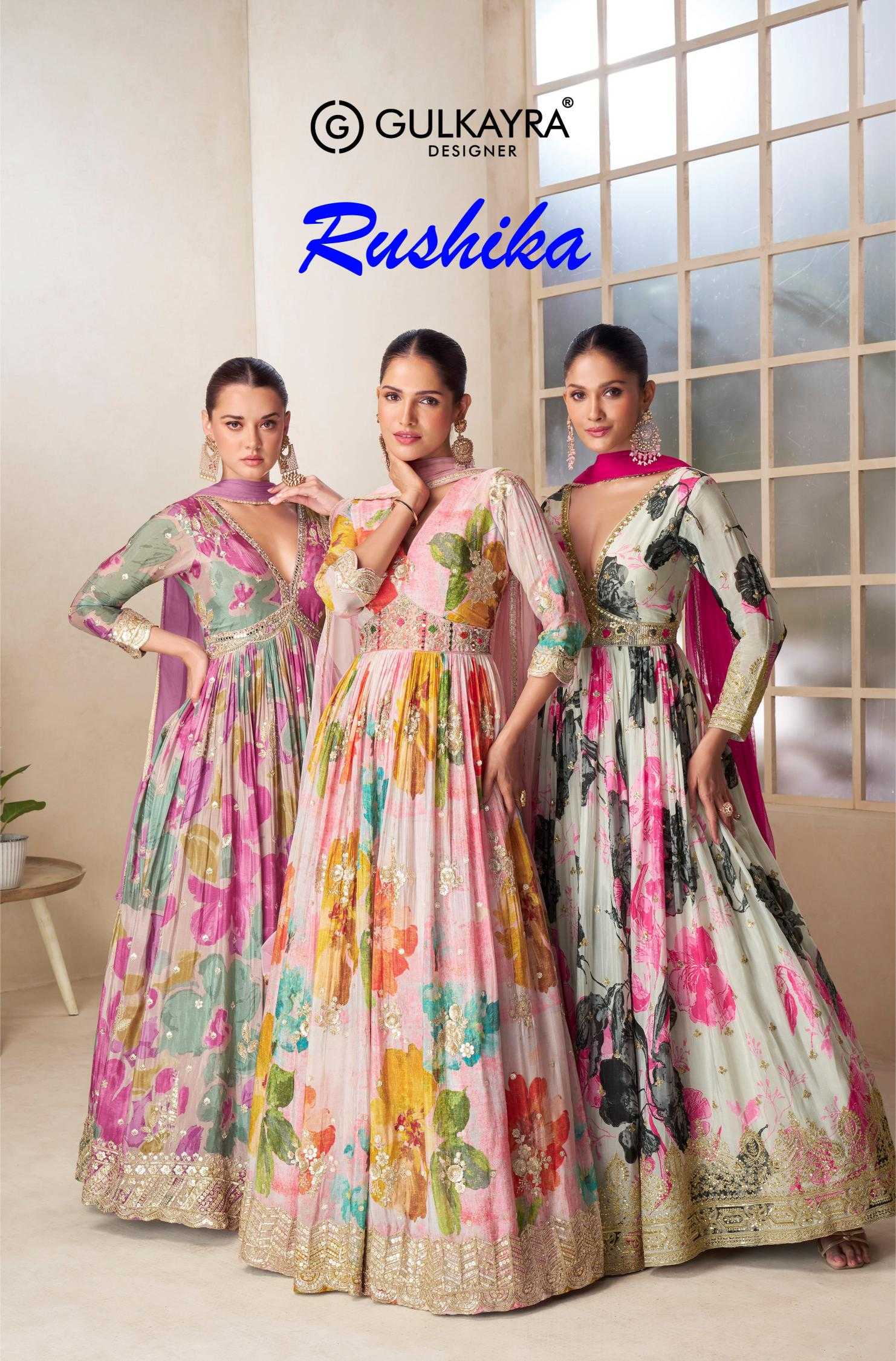 YNF Wholesale Chinon Festive Kurtis KESH481 GULKAYRA RUSHIKA 7583 | Surat Manufacturer