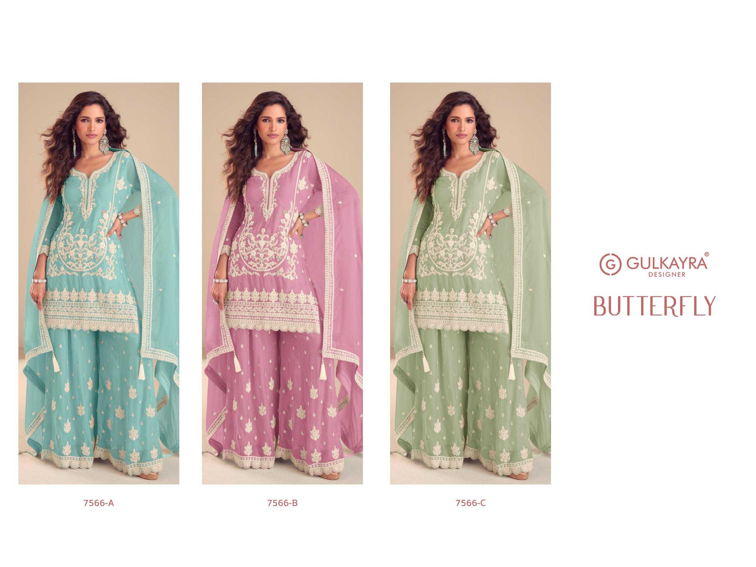 YNF Wholesale Chinon Wedding Suits KESH587 Gulkayra BUTTERFLY | Surat Manufacturer