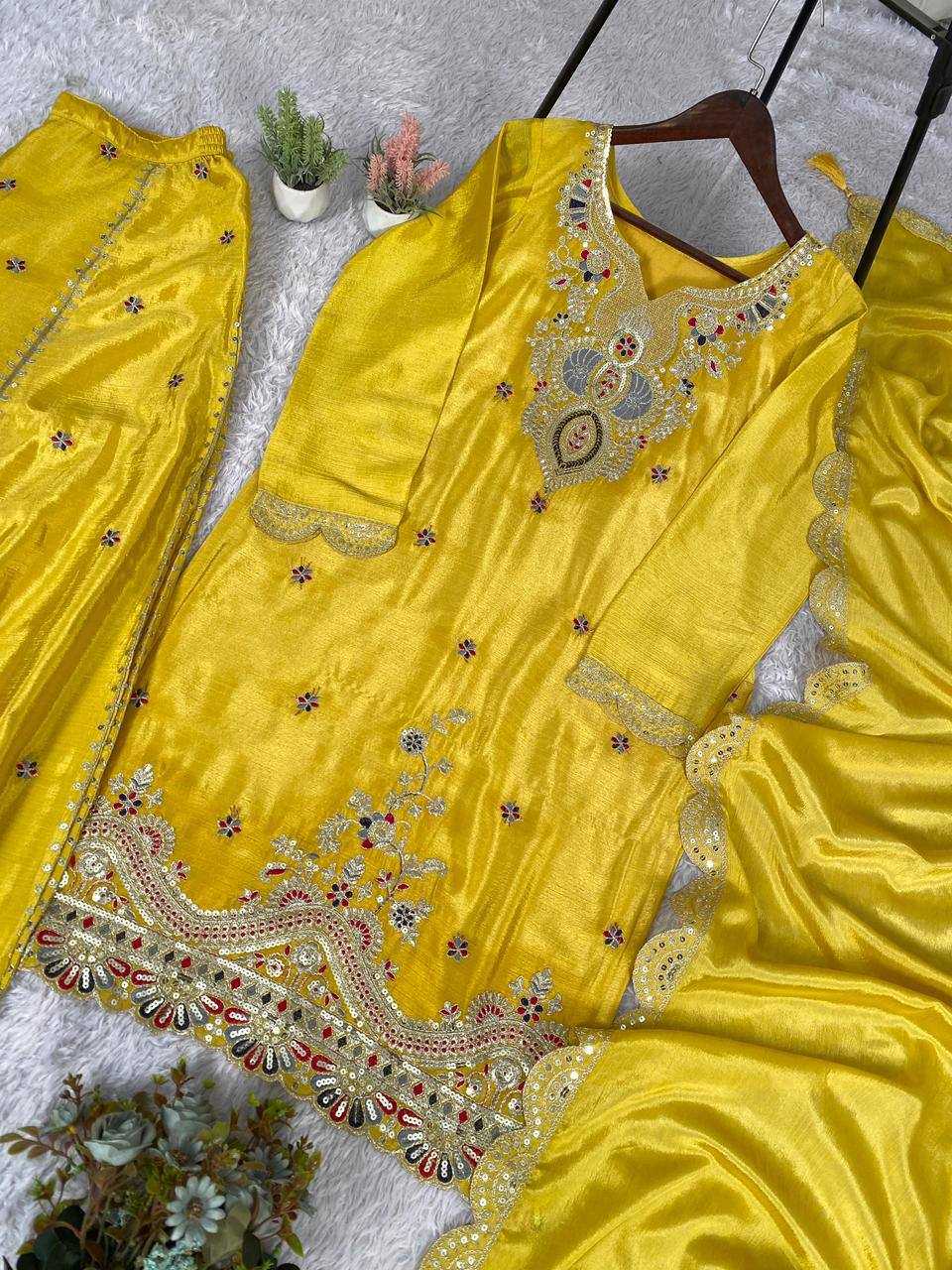 YNF Wholesale Chinon Palazzo Suit KESH678 2058 | Surat Manufacturer