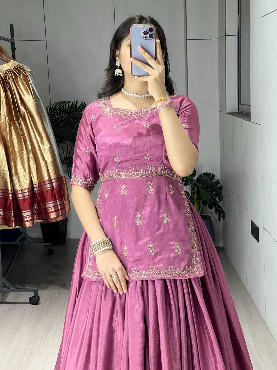 YNF Wholesale Chinon Wedding Lehenga RIN119 8226 | Surat Manufacturer