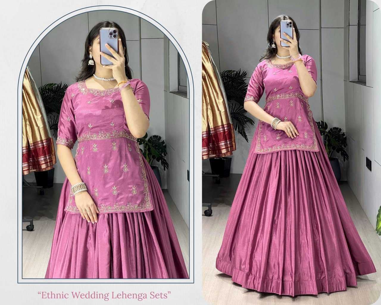 YNF Wholesale Chinon Wedding Lehenga RIN119 8226 | Surat Manufacturer