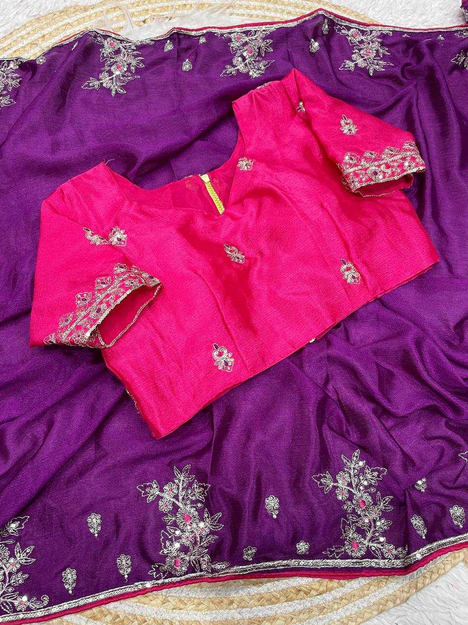 YNF Wholesale Chinon Festive Sarees RIN230 659 | Surat Manufacturer