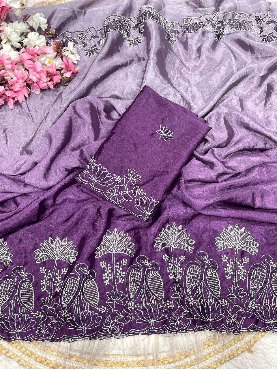 YNF Wholesale Chinon Indian Sarees RIN230 671 | Surat Manufacturer