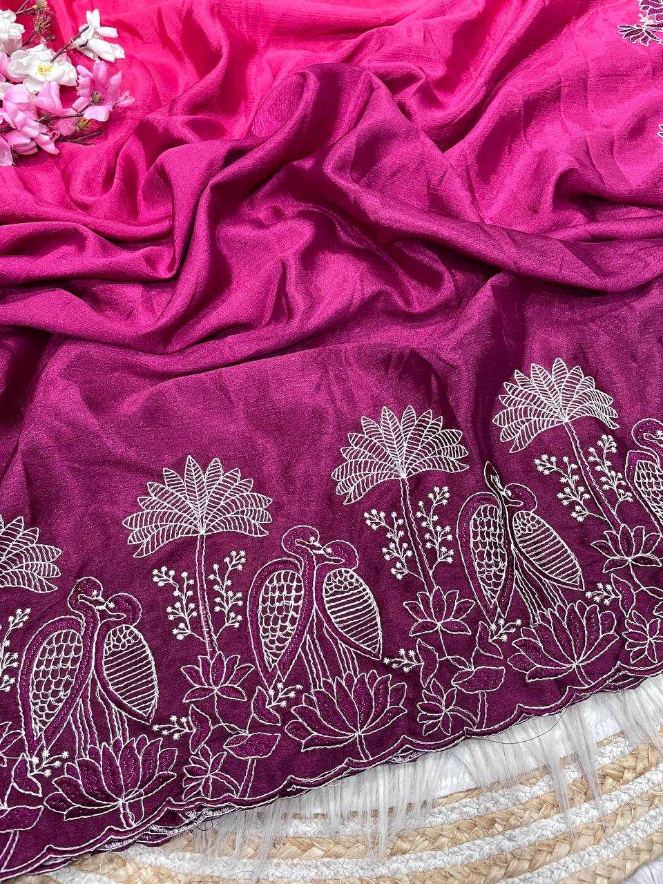YNF Wholesale Chinon Indian Sarees RIN230 671 | Surat Manufacturer