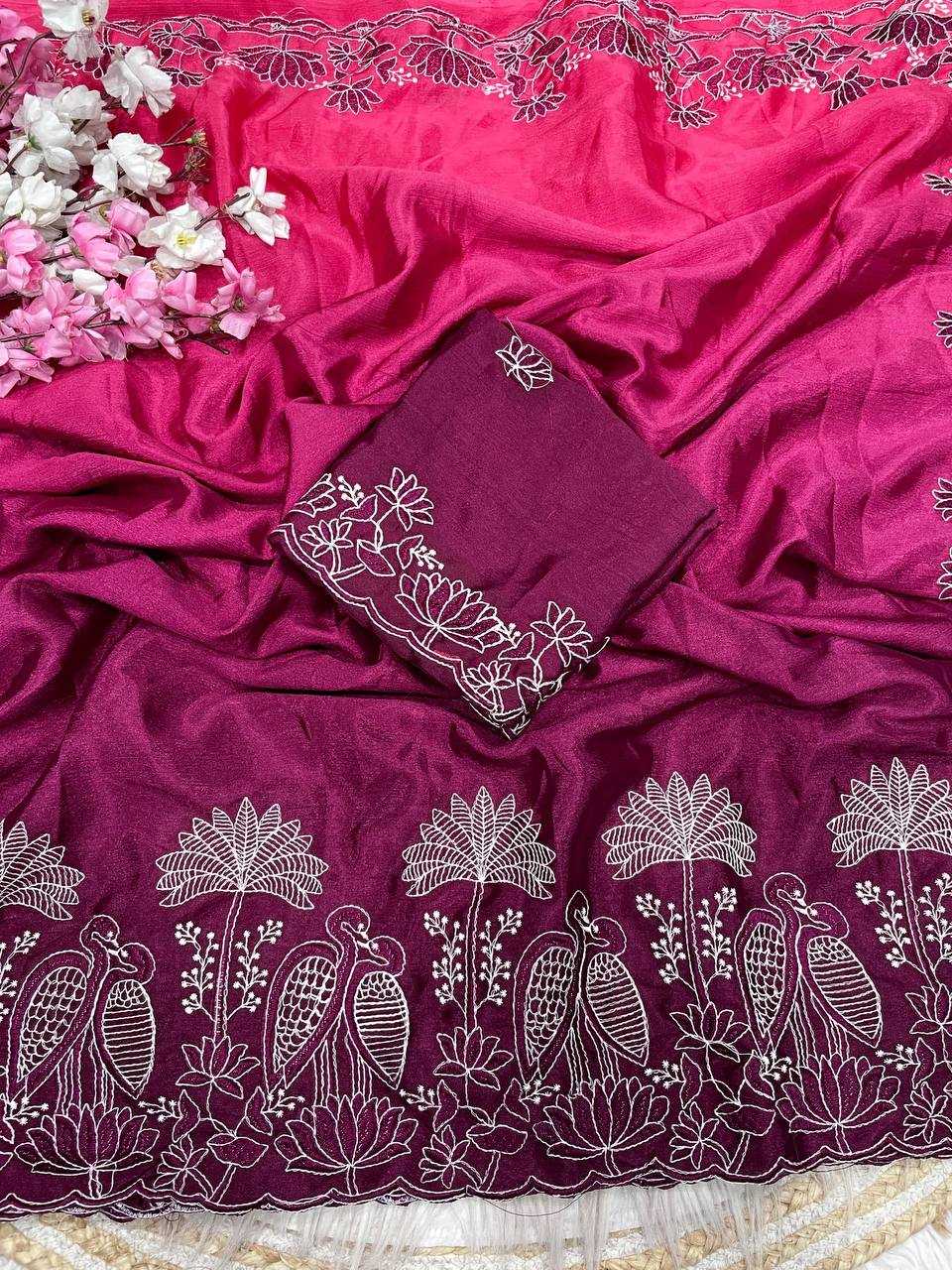 YNF Wholesale Chinon Indian Sarees RIN230 671 | Surat Manufacturer