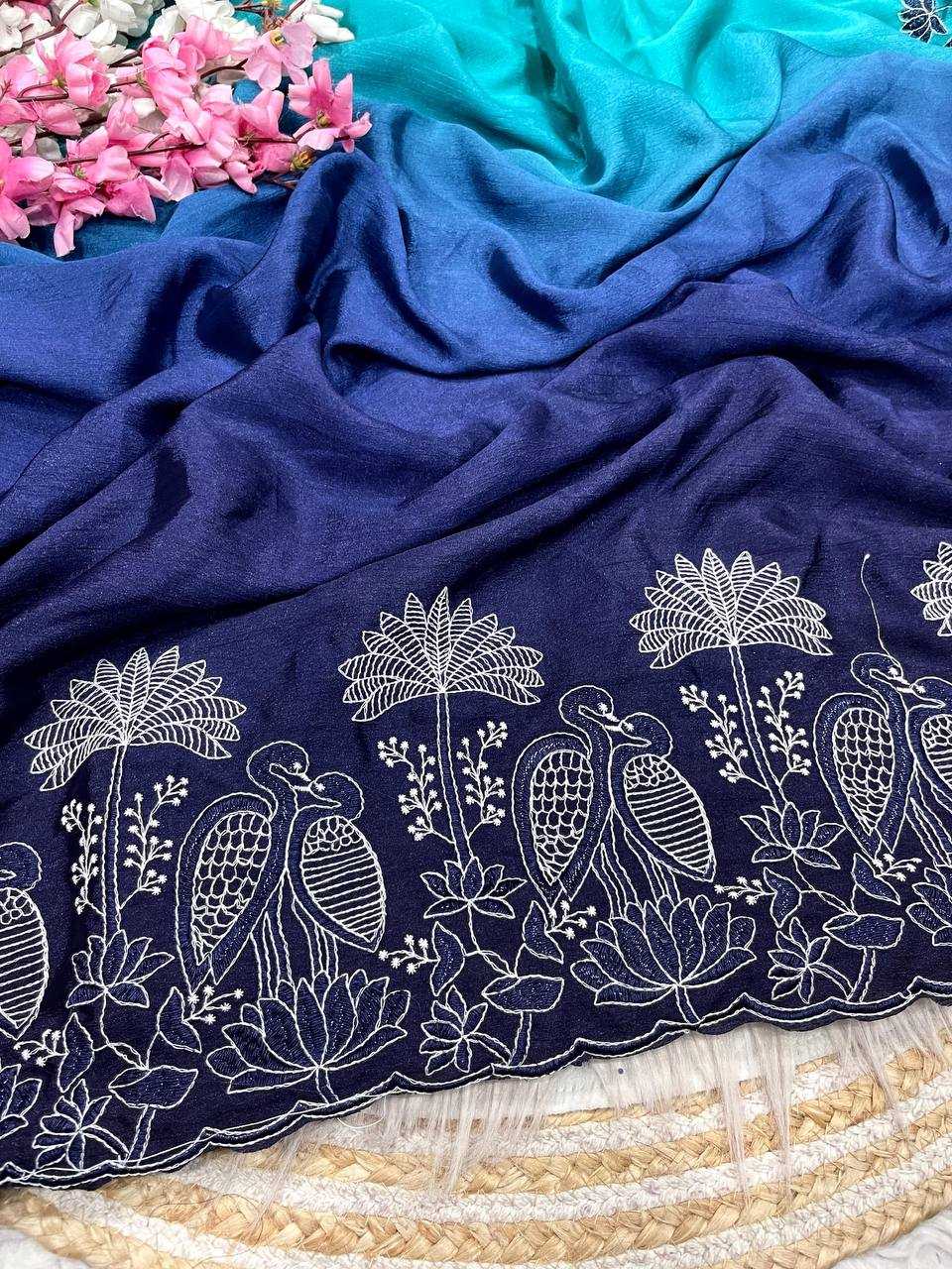 YNF Wholesale Chinon Indian Sarees RIN230 671 | Surat Manufacturer