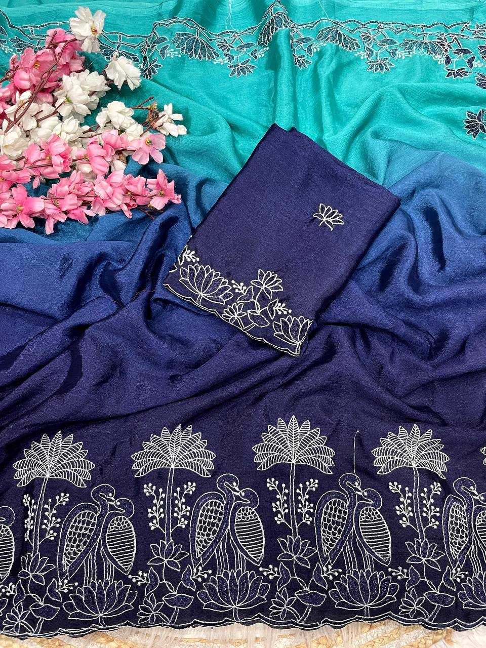YNF Wholesale Chinon Indian Sarees RIN230 671 | Surat Manufacturer