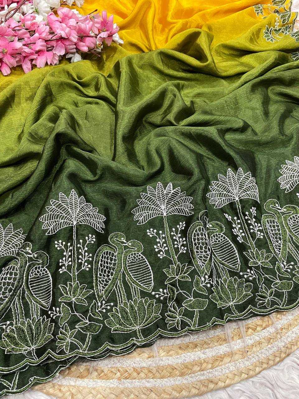YNF Wholesale Chinon Indian Sarees RIN230 671 | Surat Manufacturer