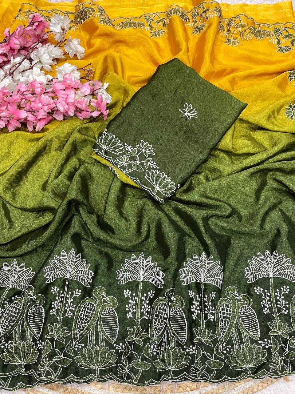 YNF Wholesale Chinon Indian Sarees RIN230 671 | Surat Manufacturer