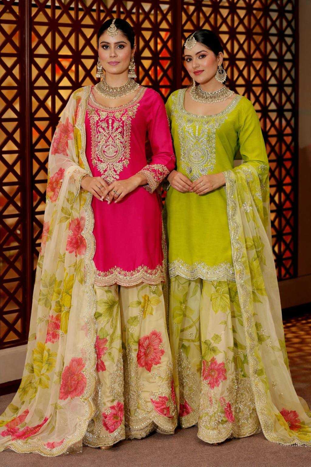 YNF Wholesale Chinon Silk Embroidery Suits KESH158 8011 | Surat Manufacturer