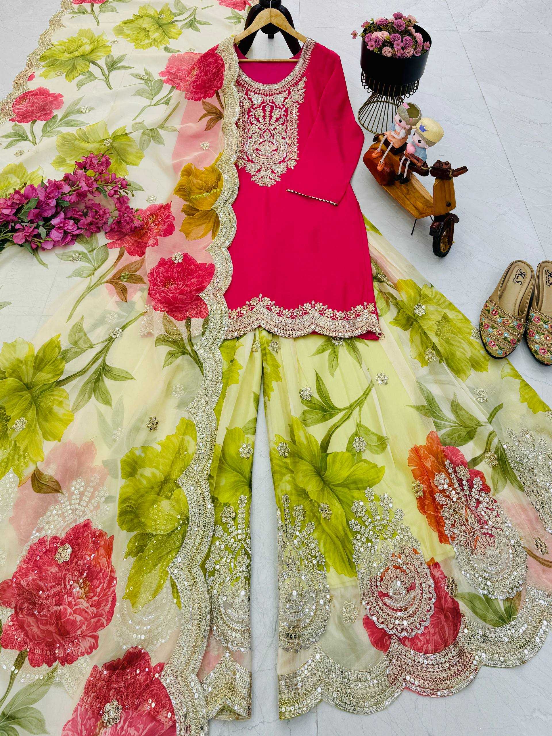 YNF Wholesale Chinon Silk Embroidery Suits KESH158 8011 | Surat Manufacturer