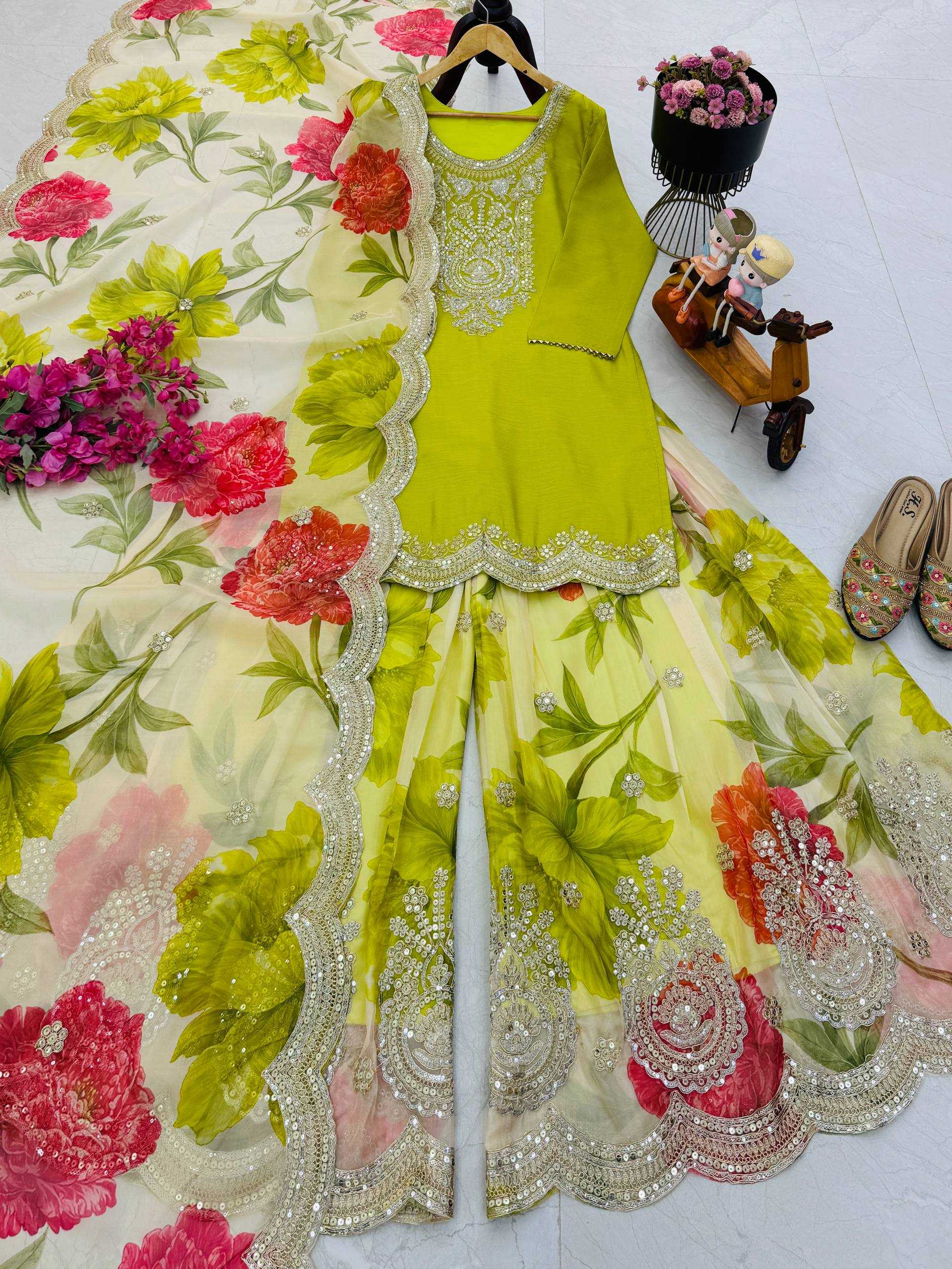 YNF Wholesale Chinon Silk Embroidery Suits KESH158 8011 | Surat Manufacturer
