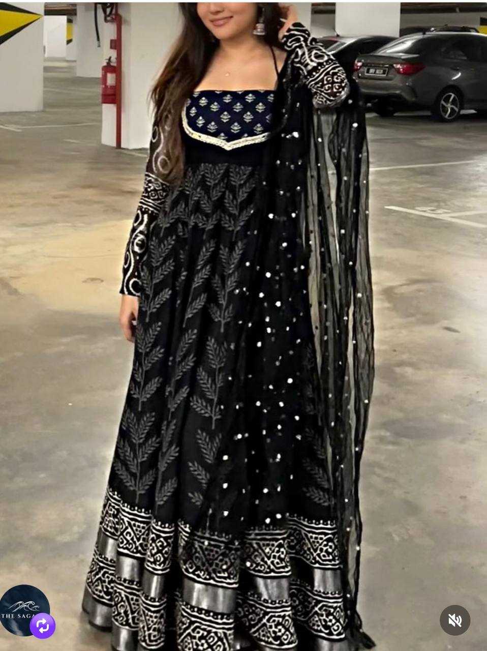 YNF Wholesale Chinon Silk Printed Gowns KESH506 8005 | Surat Manufacturer