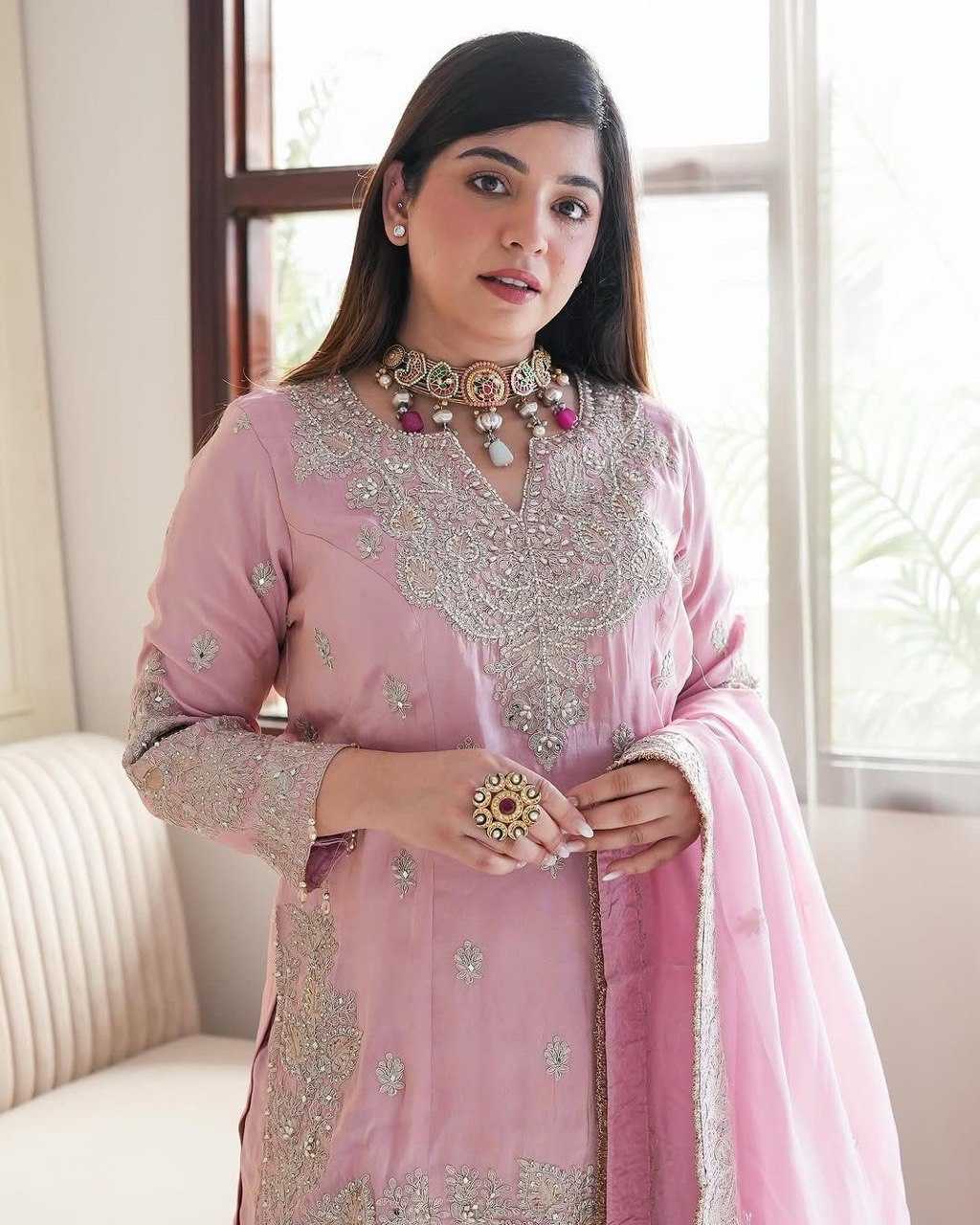 YNF Wholesale Chinon Silk Sharara Salwar Suits KESH540 1113 | Surat Manufacturer