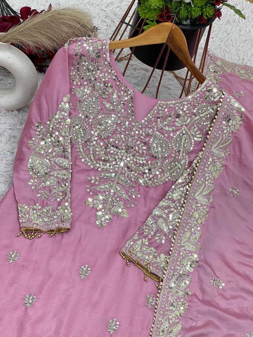 YNF Wholesale Chinon Silk Sharara Salwar Suits KESH540 1113 | Surat Manufacturer