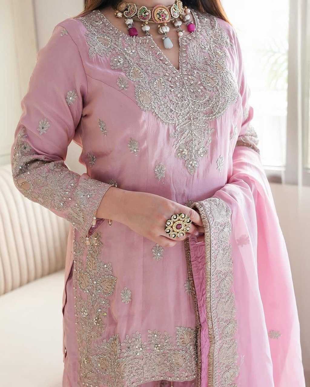 YNF Wholesale Chinon Silk Sharara Salwar Suits KESH540 1113 | Surat Manufacturer