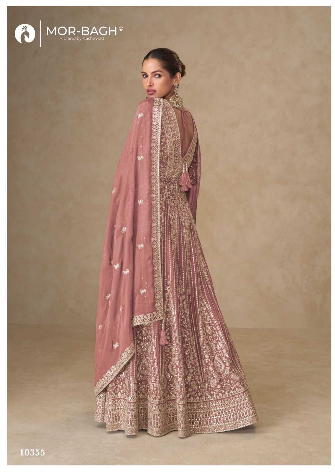 YNF Wholesale Chinon Silk Bollywood Style Gowns KESH587 AASHIRWAD JANKI | Surat Manufacturer