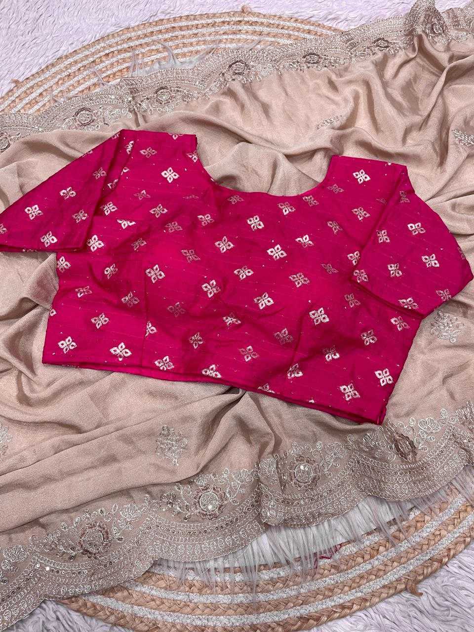 YNF Wholesale Chinon Silk Festival Silk Sarees RIN230 666 | Surat Manufacturer