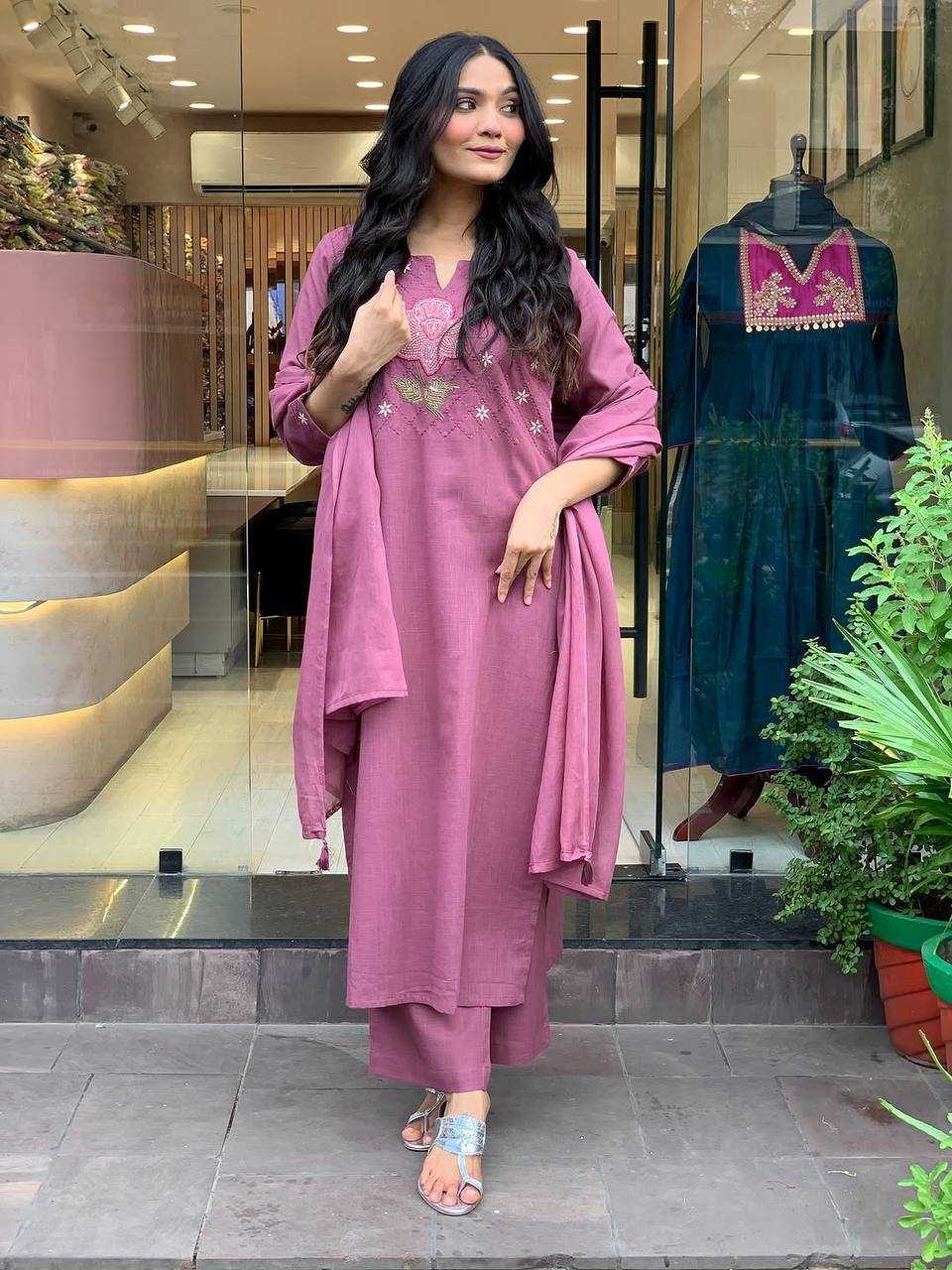 YNF Wholesale Cotton Embroidered Suits KESH595 NATASHA | Surat Manufacturer