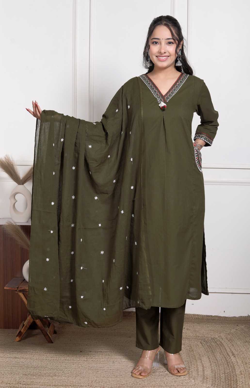 YNF Wholesale Cotton Embroidery Suits KESH623 113 | Surat Manufacturer