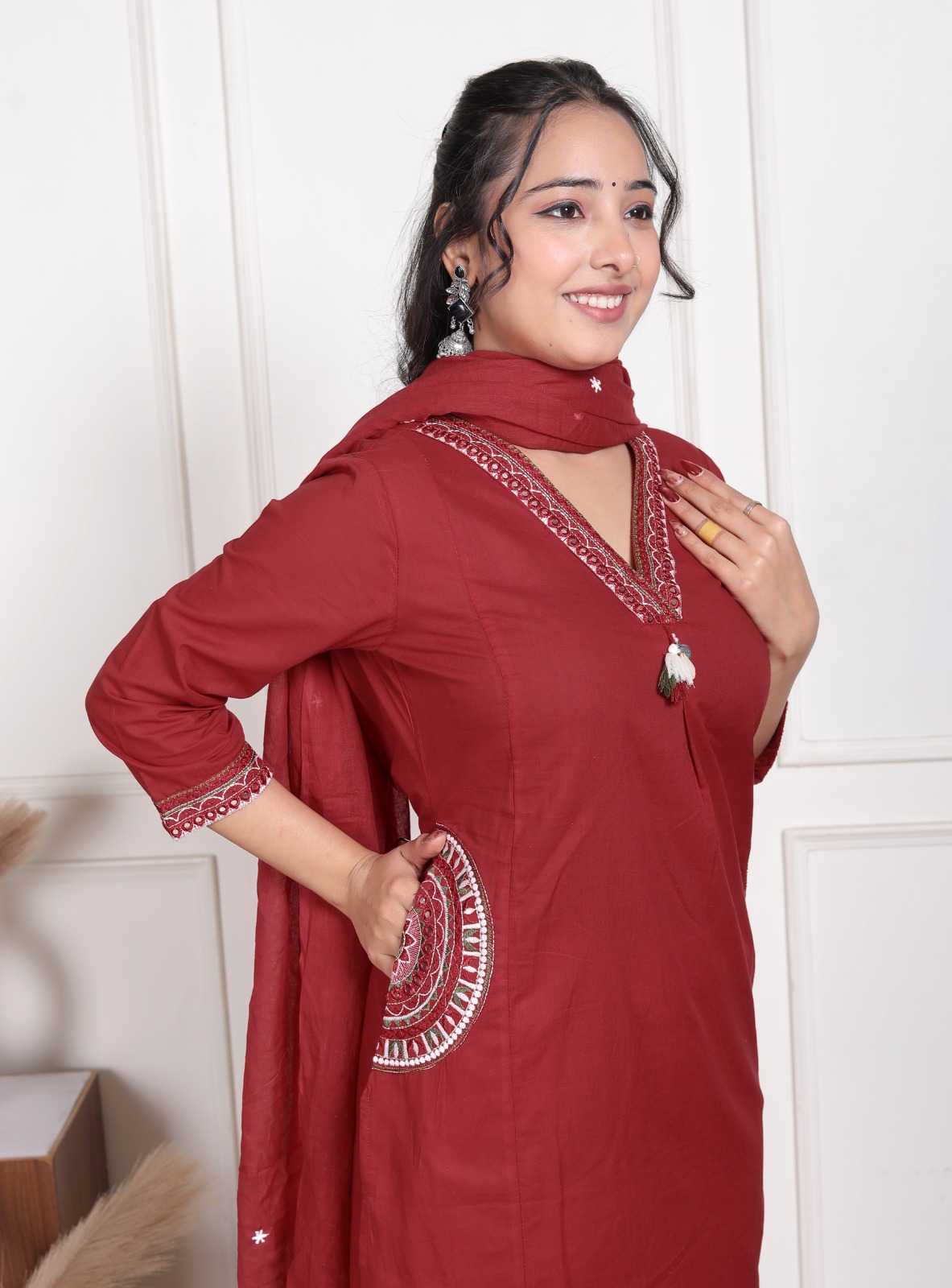 YNF Wholesale Cotton Embroidery Suits KESH623 113 | Surat Manufacturer