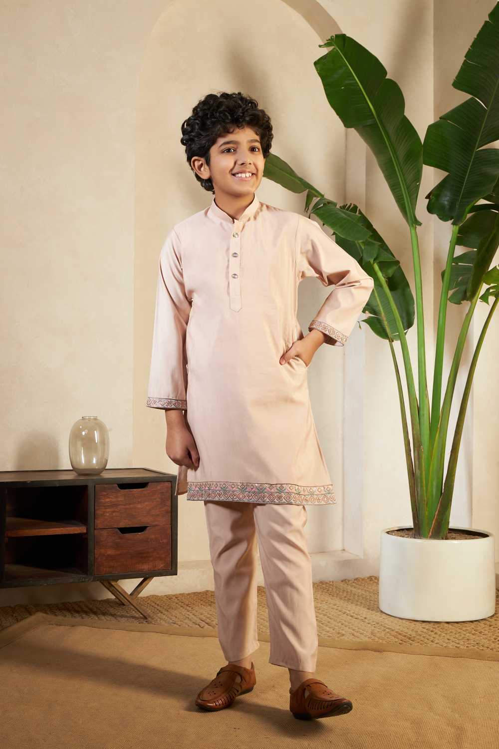 YNF Wholesale Cotton Kids Kurta Pajama RIN202 Little Viraasat | Surat Manufacturer