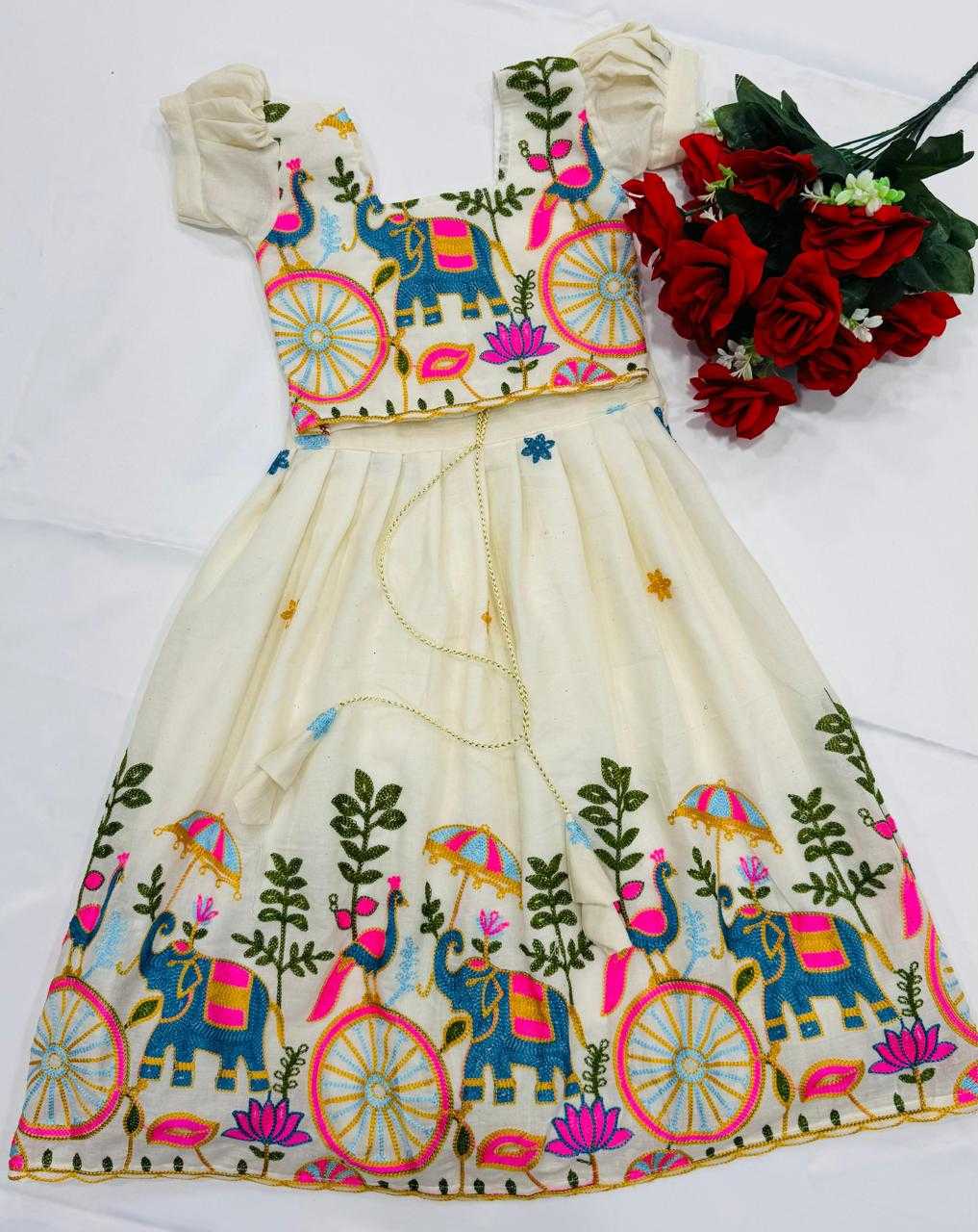 YNF Wholesale Cotton Kids Lehenga RIN235 ANANT | Surat Manufacturer