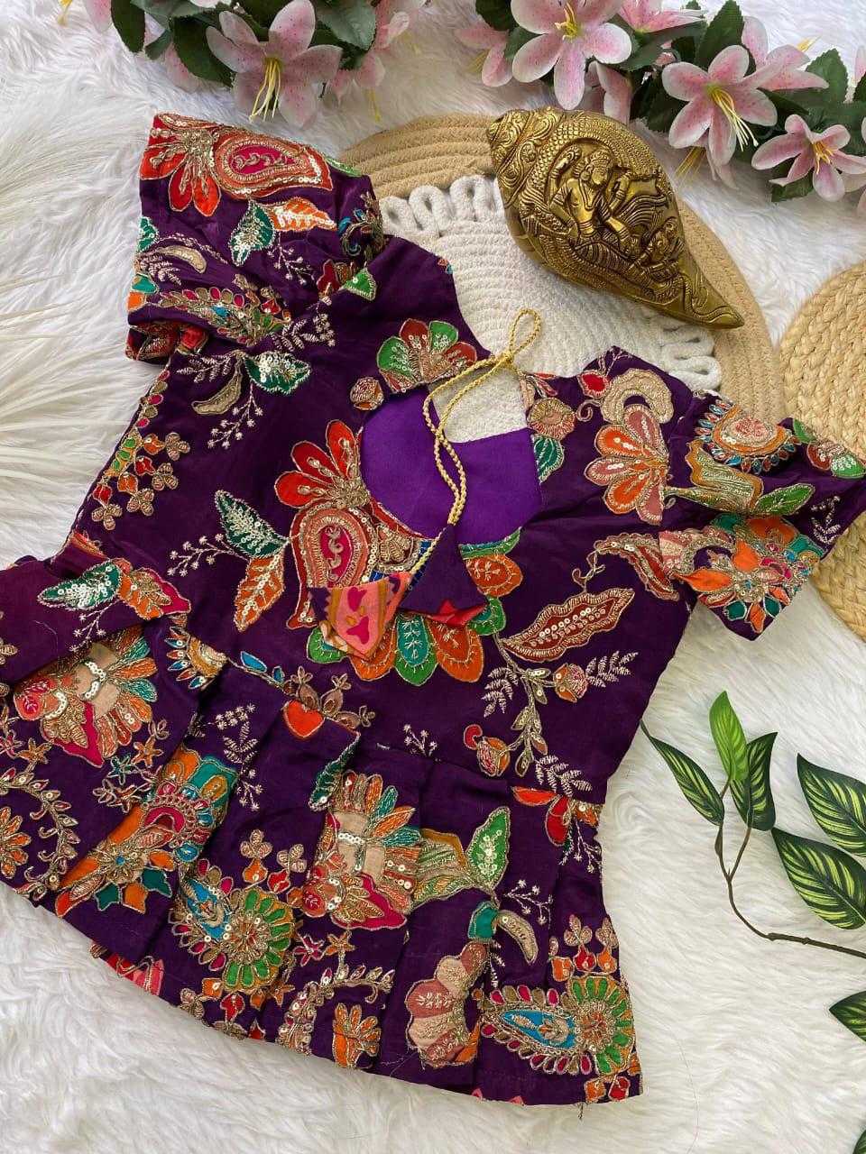 YNF Wholesale Crepe Kids Lehenga RIN235 KARNI | Surat Manufacturer