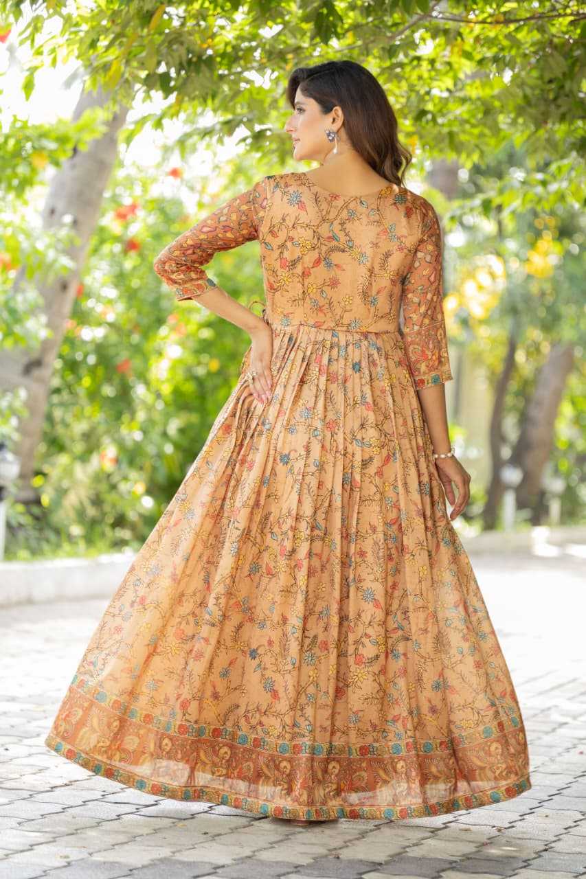 YNF Wholesale Crepe Silk Fancy Gowns KESH249 angarkha gown | Surat Manufacturer