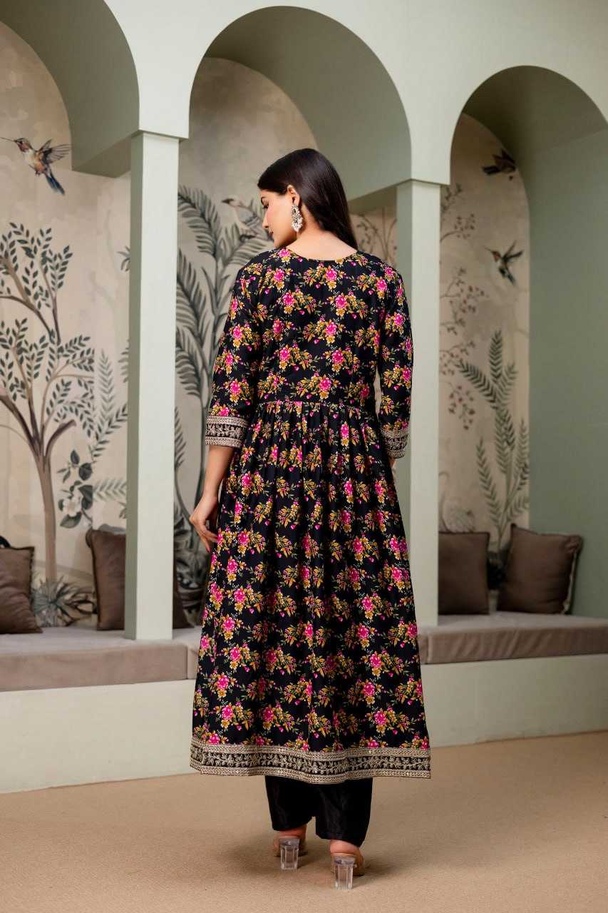 YNF Wholesale Crepe Silk Embroidered Dresses KESH642 JANIKA | Surat Manufacturer