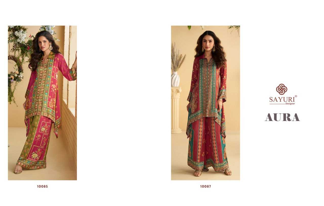 YNF Wholesale Crepe Silk Party Wear Dresses KESH704 SAYURI DESIGNER 10085 | Surat Manufacturer