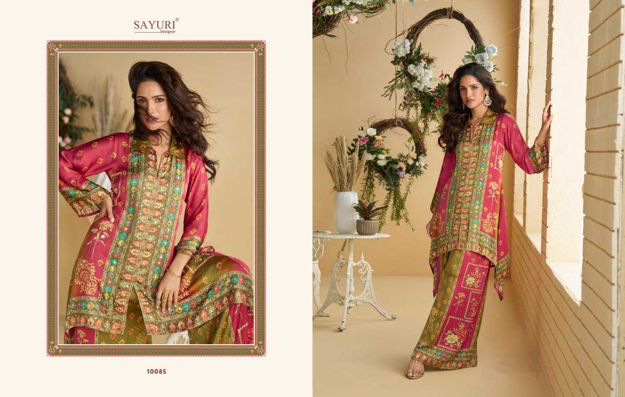 YNF Wholesale Crepe Silk Party Wear Dresses KESH704 SAYURI DESIGNER 10085 | Surat Manufacturer