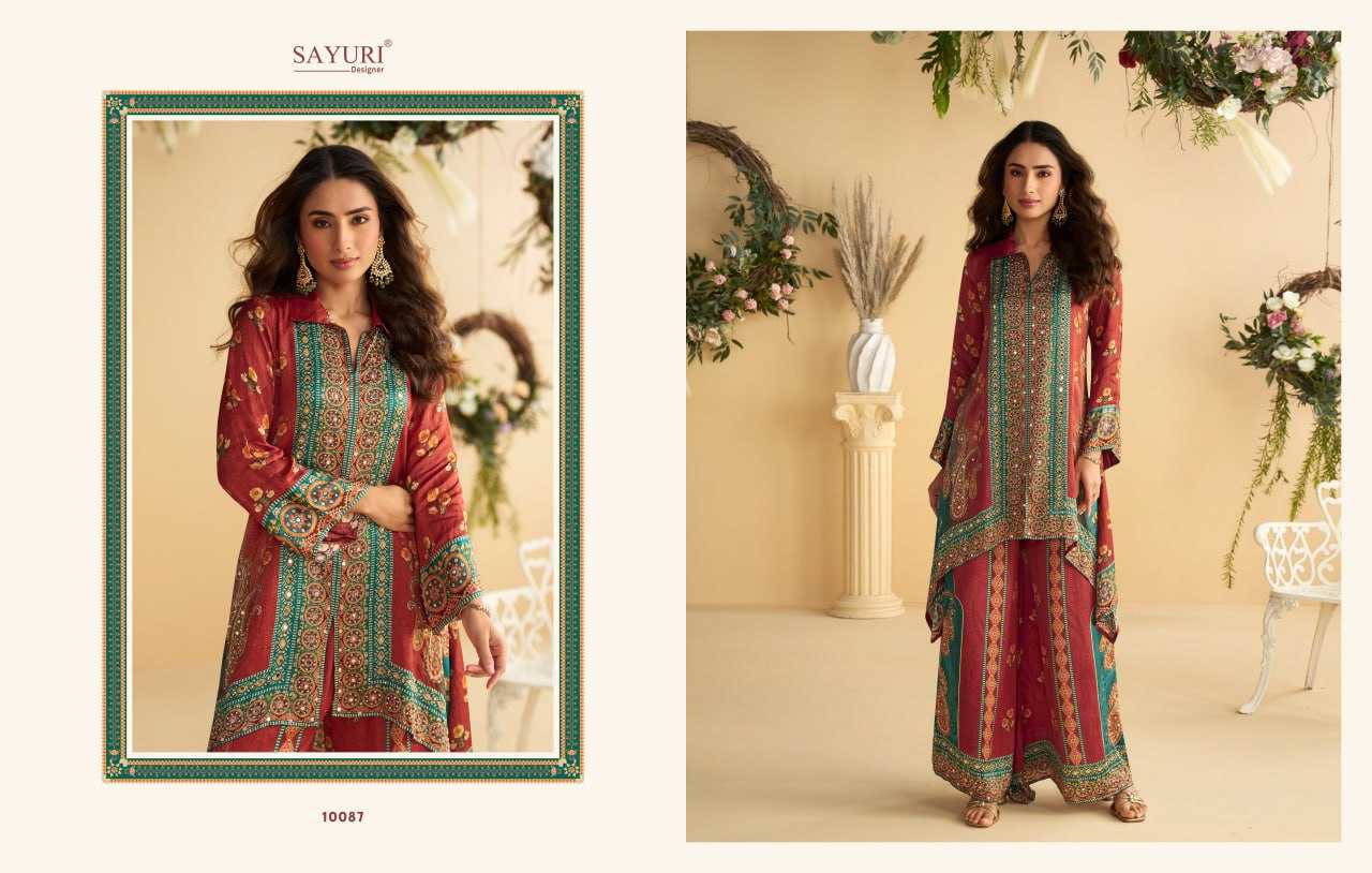 YNF Wholesale Crepe Silk Party Wear Dresses KESH704 SAYURI DESIGNER 10085 | Surat Manufacturer