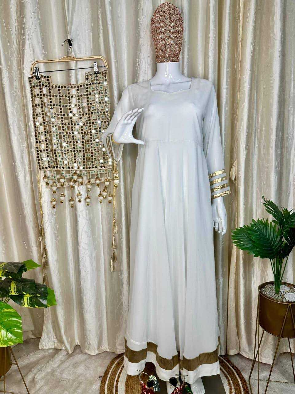 Ynf Crush Silk  Gowns Wholesale Designer Gowns Silk Gowns Indo-Western Gown With Jacket Manufacturer - YNF Online