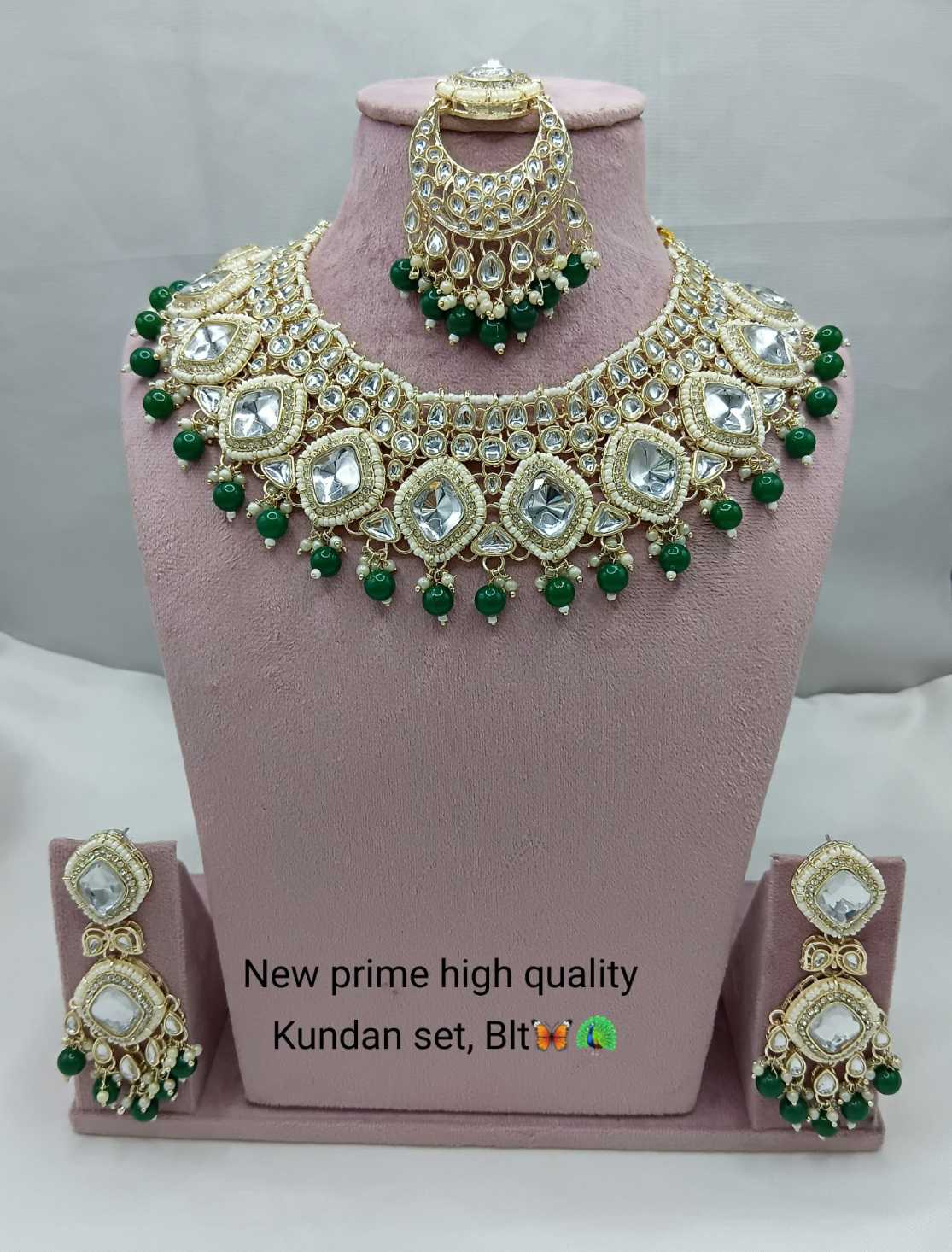 YNF Wholesale Fancy Kundan Necklace Set KESH494 2 | Surat Manufacturer