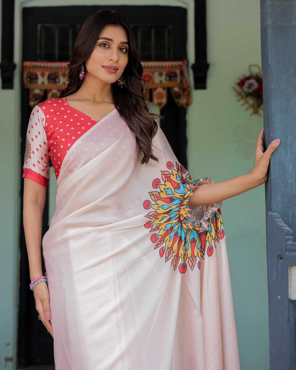 YNF Wholesale Fancy Ruffle Sarees KESH719 133 | Surat Manufacturer