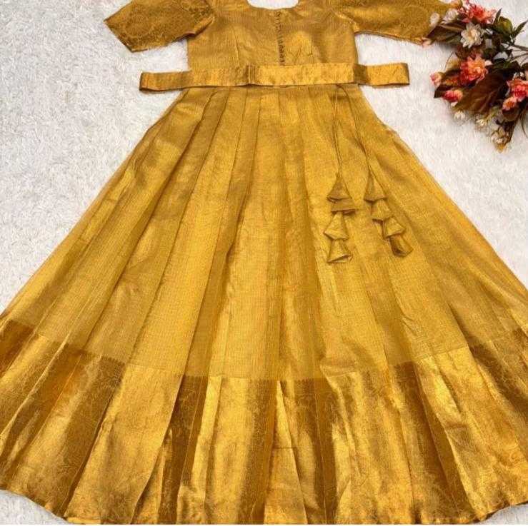 YNF Wholesale Fancy Wedding Gown RIN235 Banarasi Gold | Surat Manufacturer