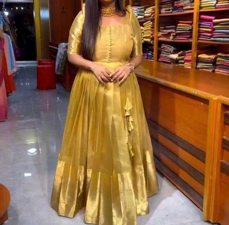 YNF Wholesale Fancy Wedding Gown RIN235 Banarasi Gold | Surat Manufacturer