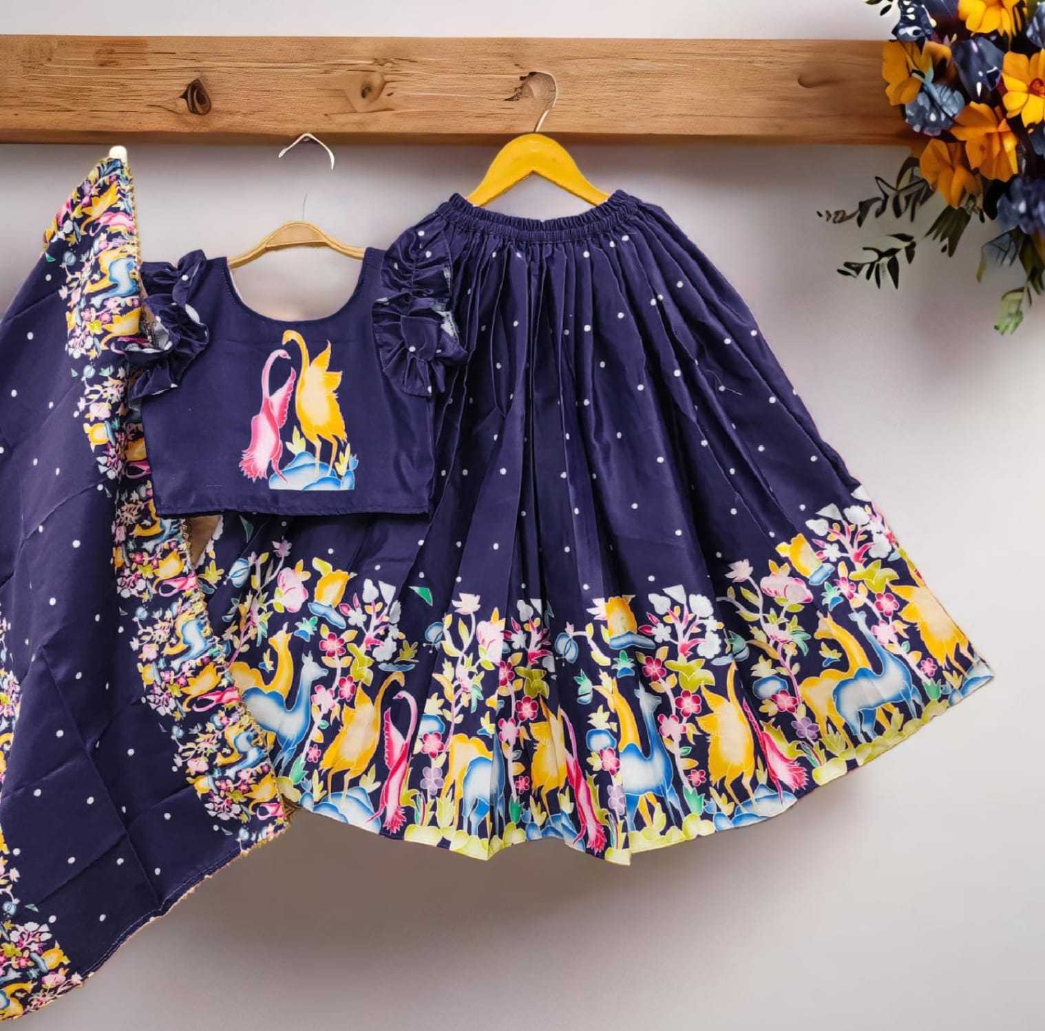 YNF Wholesale Fancy Kids Lehenga RIN235 Soft Printed | Surat Manufacturer