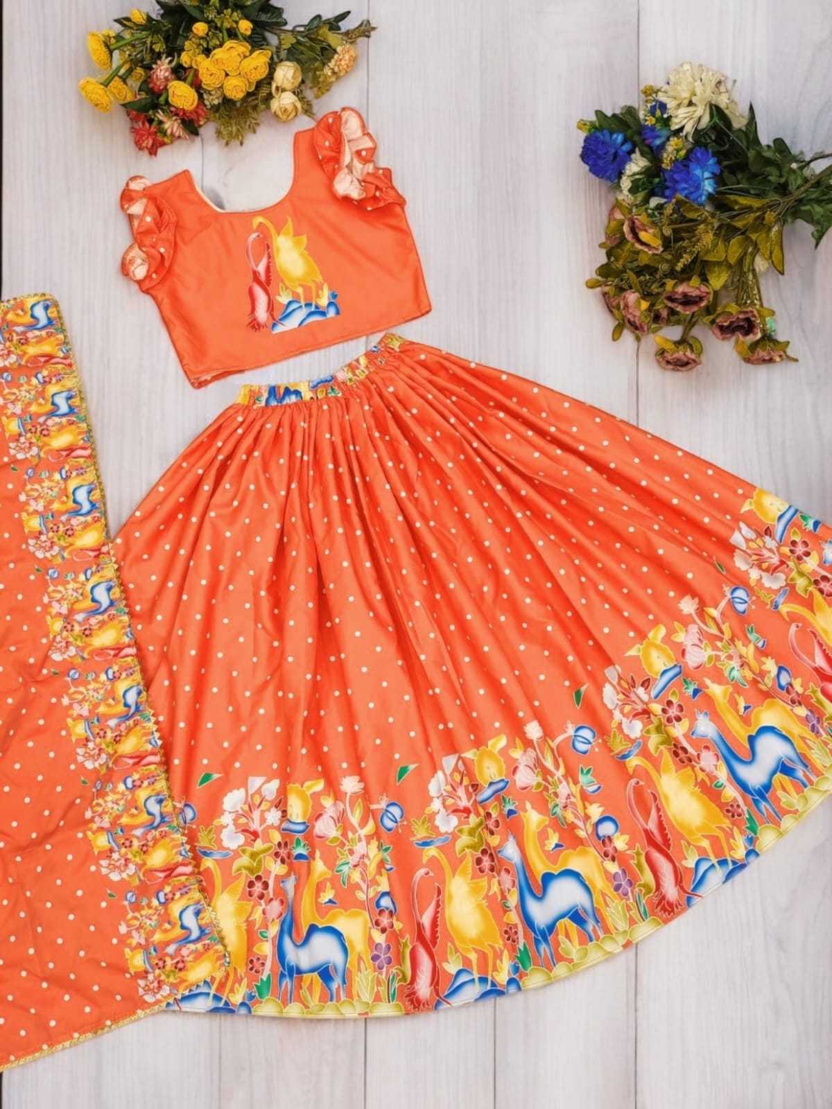 YNF Wholesale Fancy Kids Lehenga RIN235 Soft Printed | Surat Manufacturer